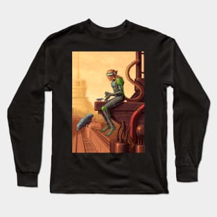 Arkady watches the city. Long Sleeve T-Shirt